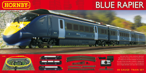 Hornby R1139 Class 395 Blue Rapier Train Set Train Models 4049